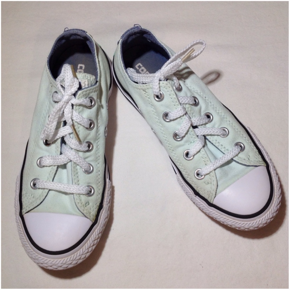 Junior's Light Green All Star Converse